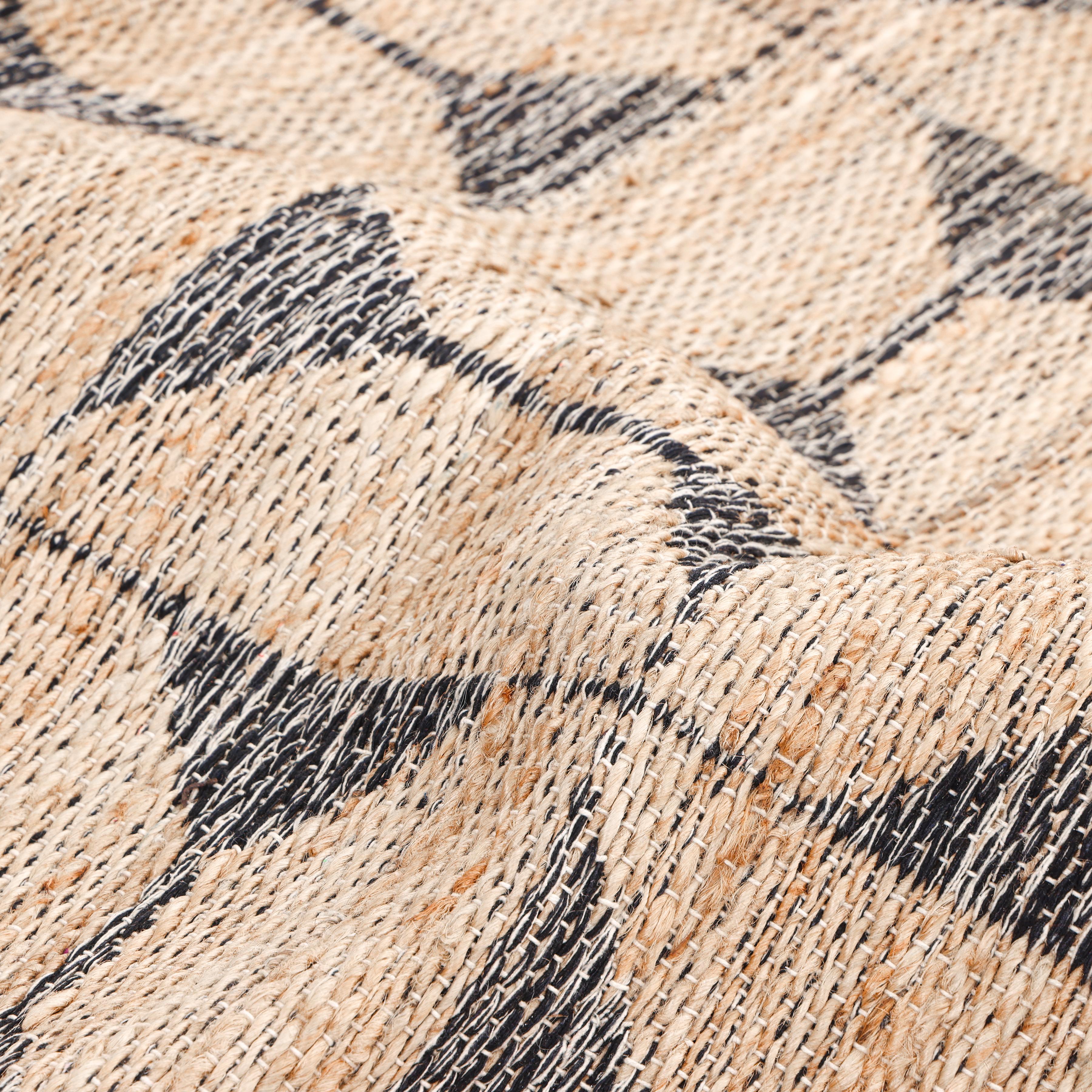 Contemporary Geometric Hand Made Brown Area Rug 9' 0