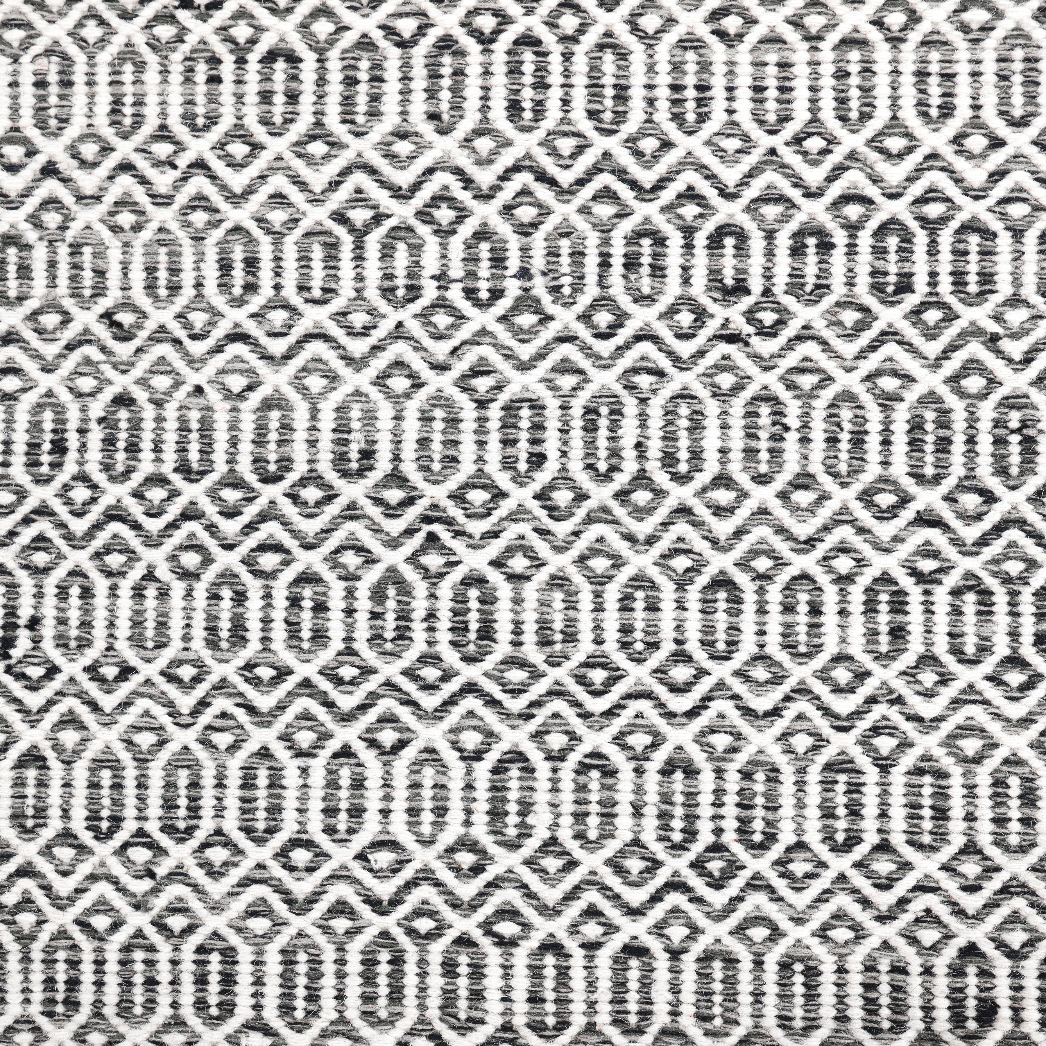 Contemporary Geometric Hand Made Gray Area Rug 3' 0