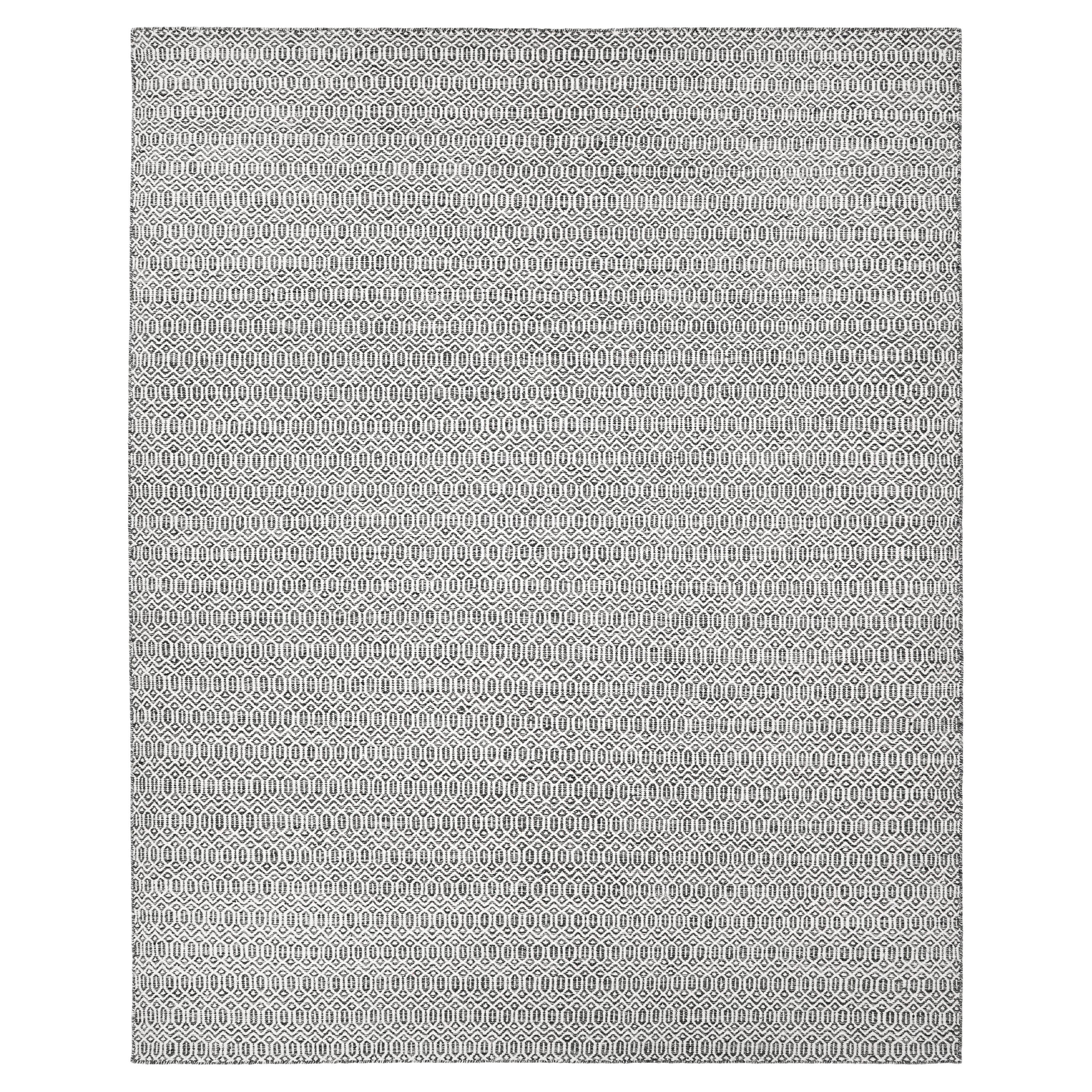 Alfombra Geométrica Contemporánea Hand Made Gris 3' 0" x 5' 0