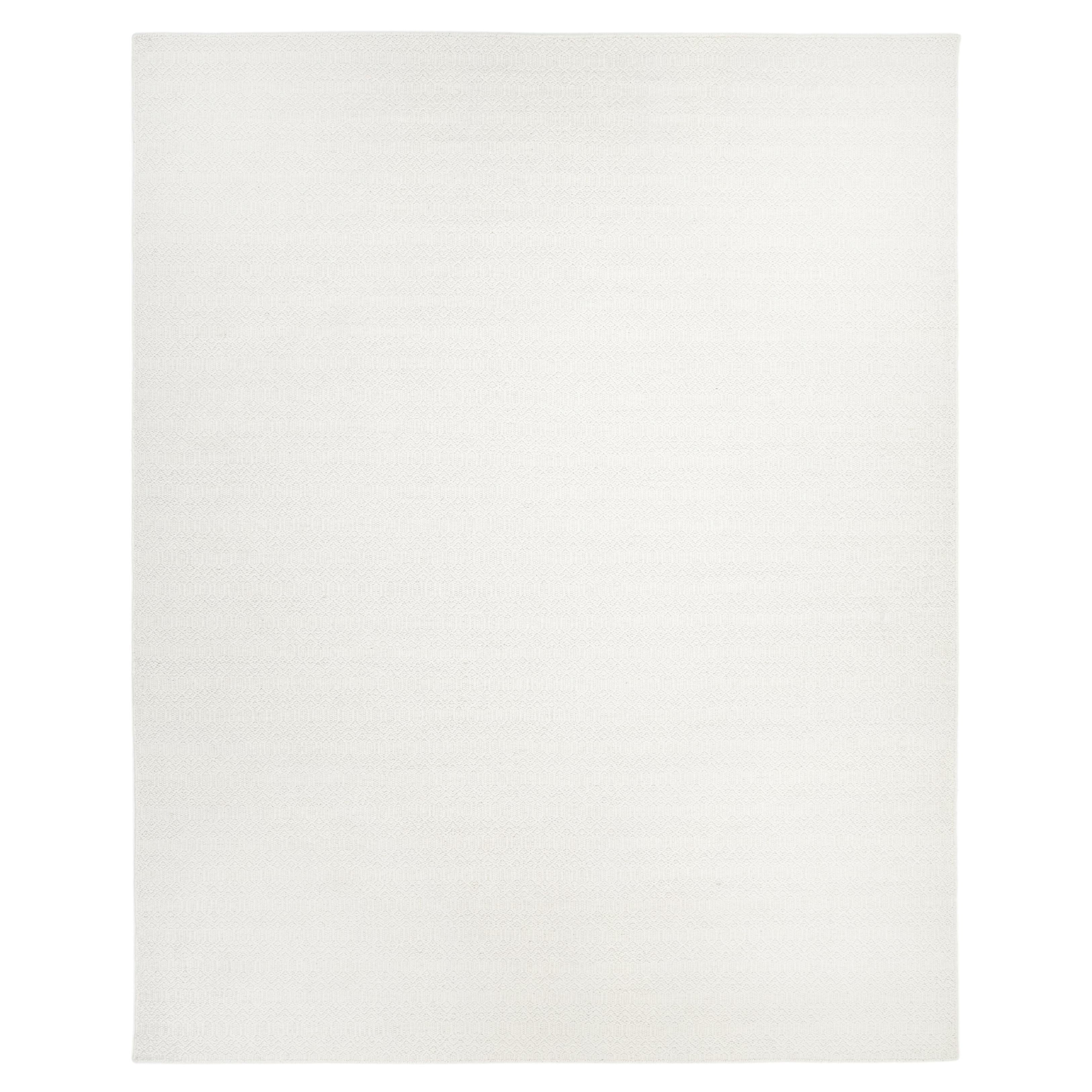Contemporary Geometric Hand Made Ivory Area Rug 8' 0" x 10' 0"