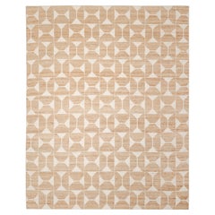 Tappeto Geometrico Contemporaneo Hand Made Ivory 8' 0" x 10' 0"