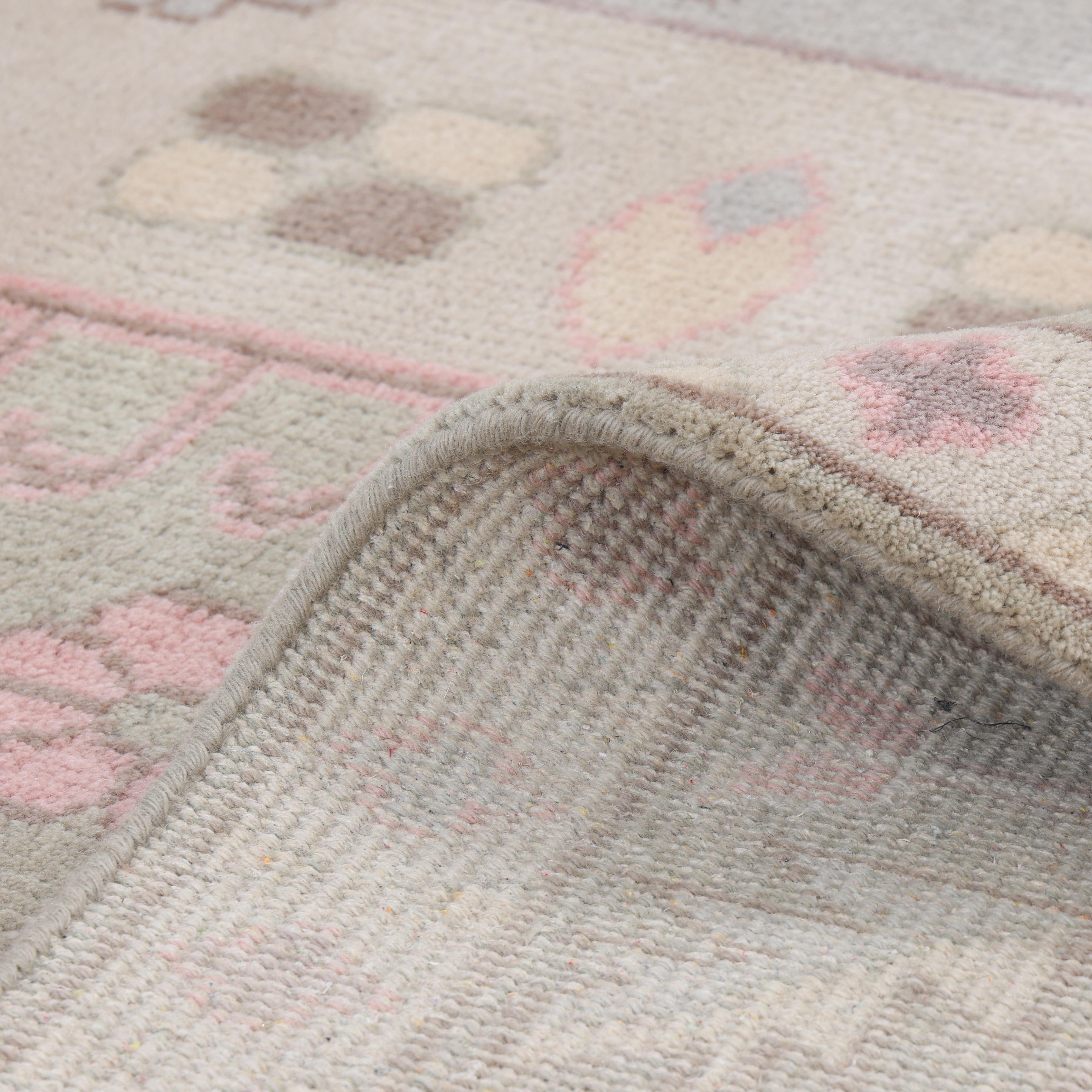 Contemporary Geometric Hand Made Light Gray Area Rug 9' 0