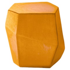 Contemporary geometric handmade in Portugal Rock stool by InsidherLand