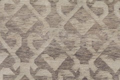 Modern Wool Runner with Geometric Lattice Design by Doris Leslie Blau