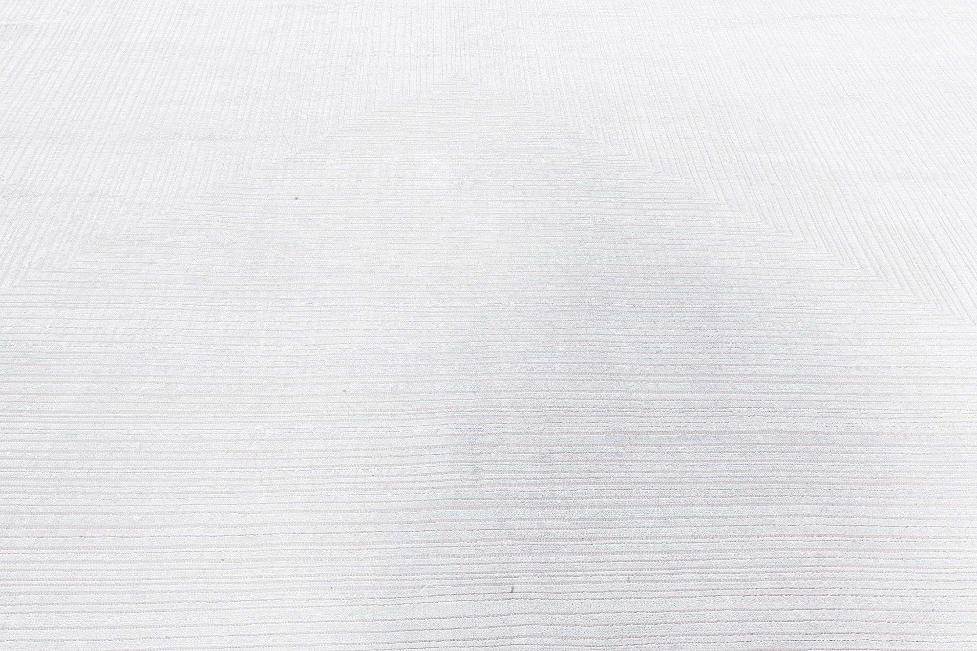 Tappeto geometrico contemporaneo di seta e lana con nodo alto e basso di Doris Leslie Blau In condizioni Nuovo in vendita a New York, NY