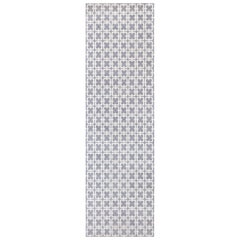 Contemporary Geometric High-low Knotted Wool Runner by Doris Leslie Blau