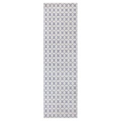 Contemporary Geometric High-low Knotted Wool Runner von Doris Leslie Blau