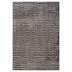 Alfombra de lujo geométrica contemporánea