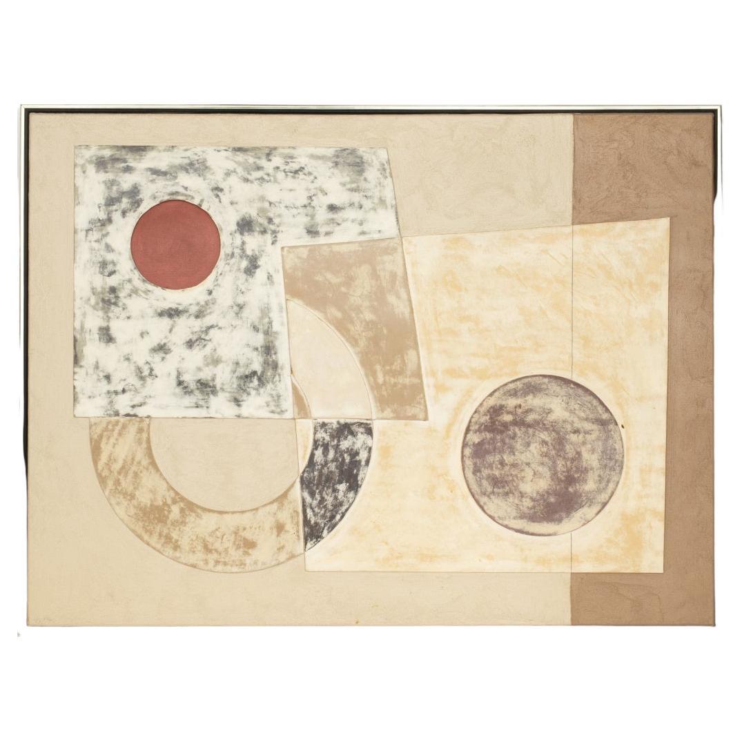 Modern Mixed Media on Canvas 'OutsideInside' by Patricio Rodriguez For