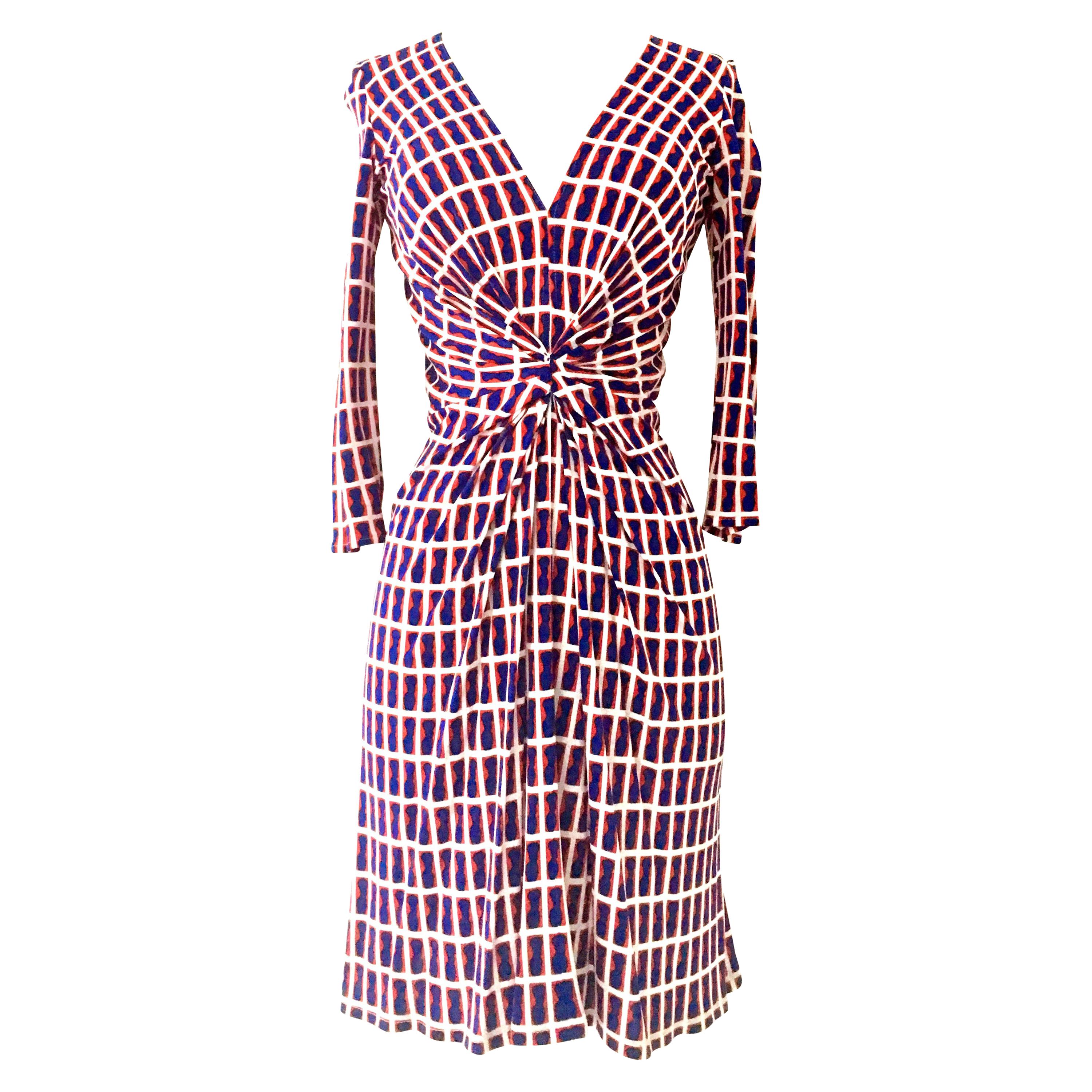 Contemporary Geometric "Patriotic" Dress By, Issa London For Sale