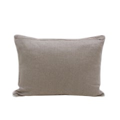 Cuscino contemporaneo con stampa geometrica in lino e cotone