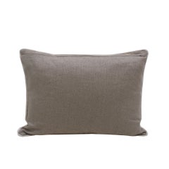 Contemporary Geometric Print Pillow in Linen and Cotton