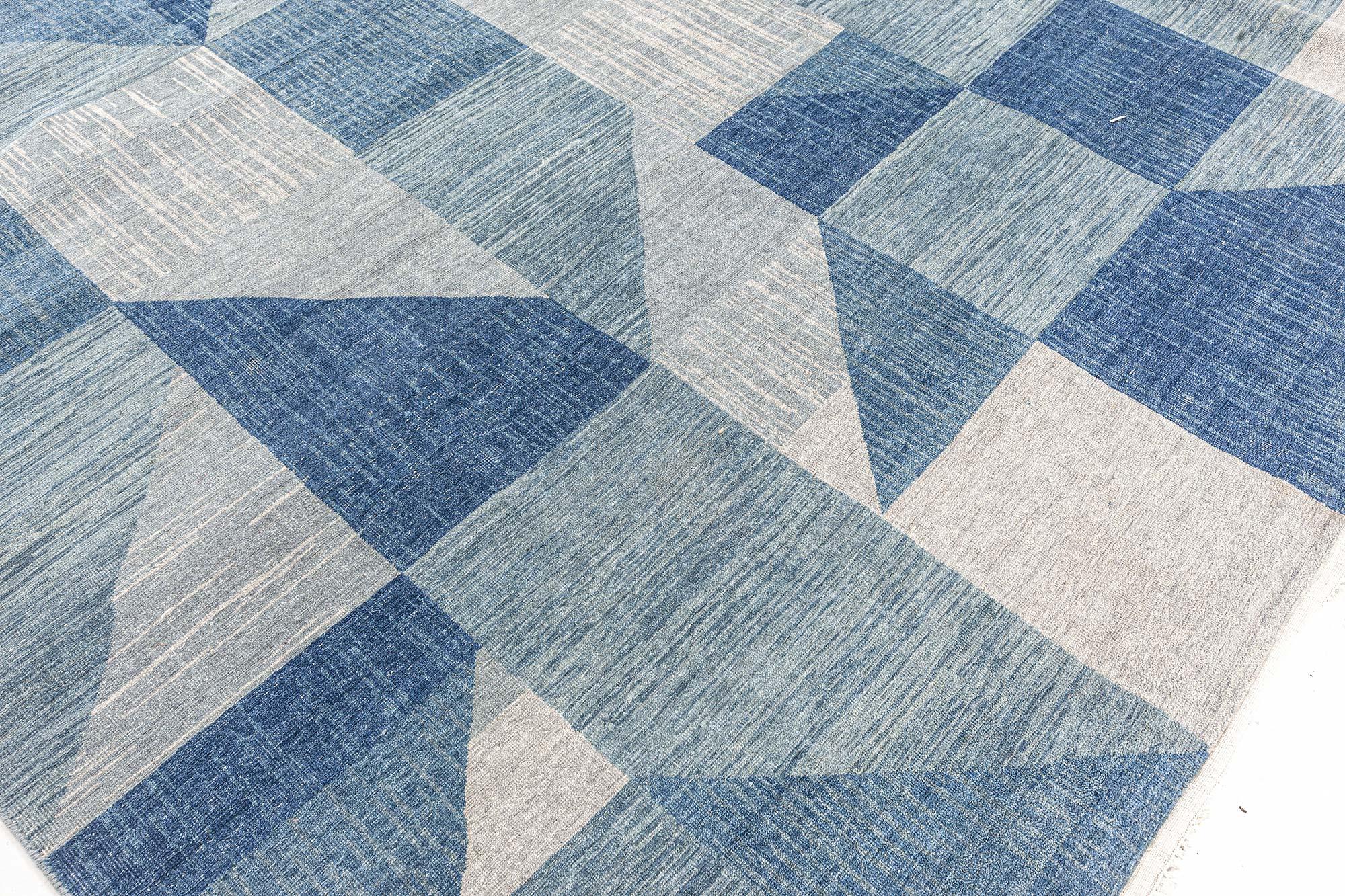 Hand-Knotted Contemporary Geometric Rug by Doris Leslie Blau For Sale