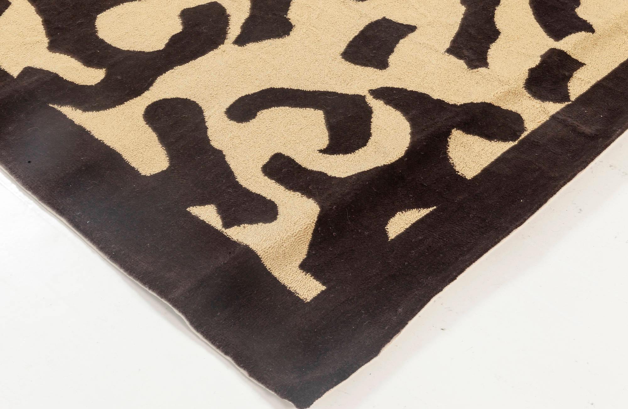 Hand-Crafted Contemporary Geometric Rug by Roderick N. Shade by Doris Leslie Blau For Sale