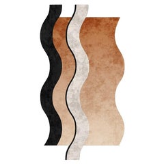 21h Century Modern Wave Rug In Handwoven New Zealand Wool