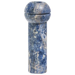 Contemporary Geometric Sculptural Marble Vase Vortice Italian Manufacture