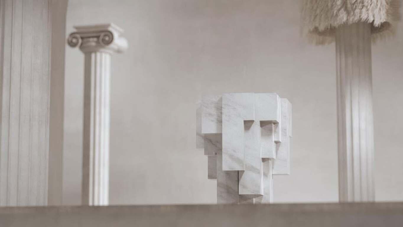 Tabouret sculpté Deseo n°3 de Pietro Franceschini en vente 1