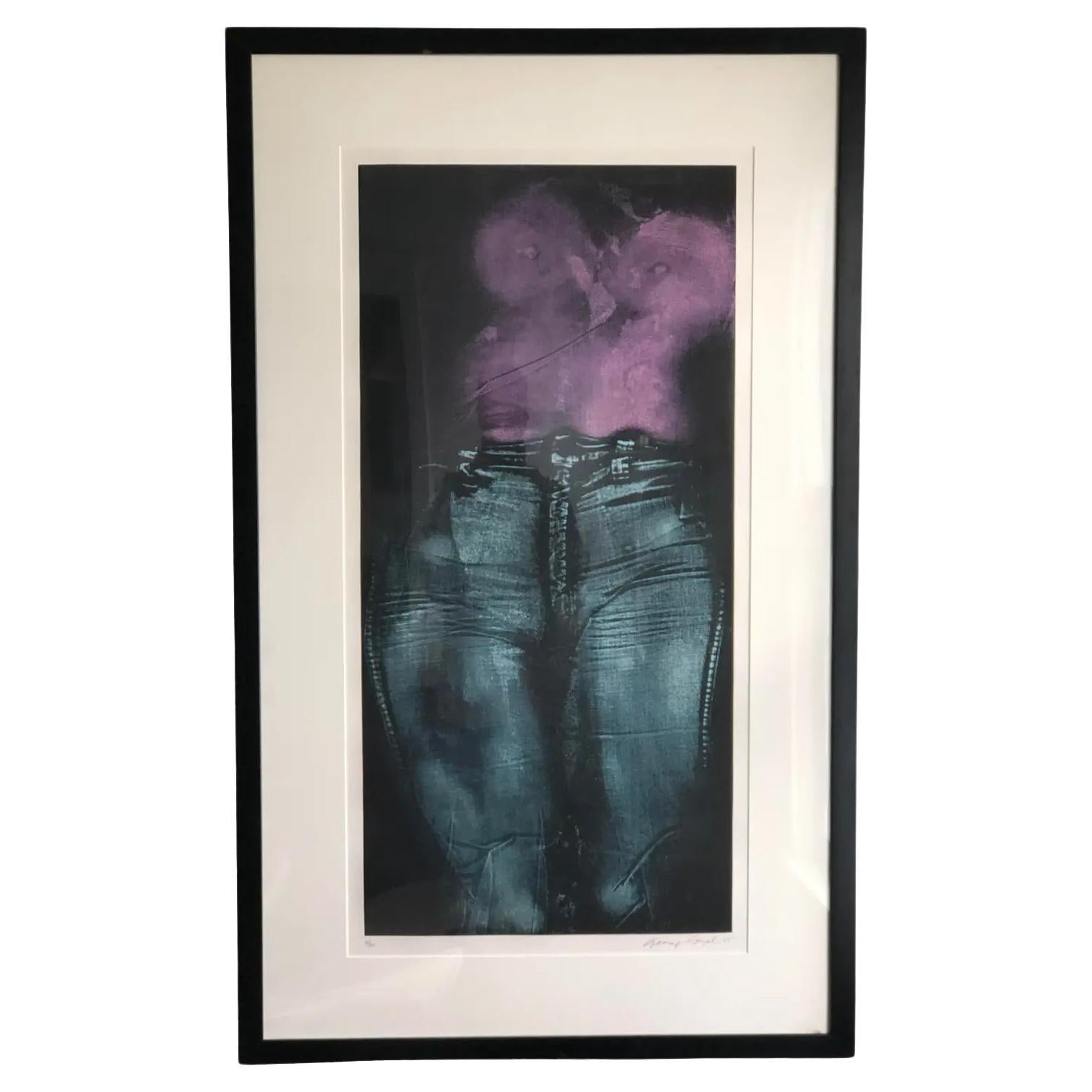 George Segal Contemporary Print Girl in Purple Shirt 1975 (imprimé contemporain) en vente