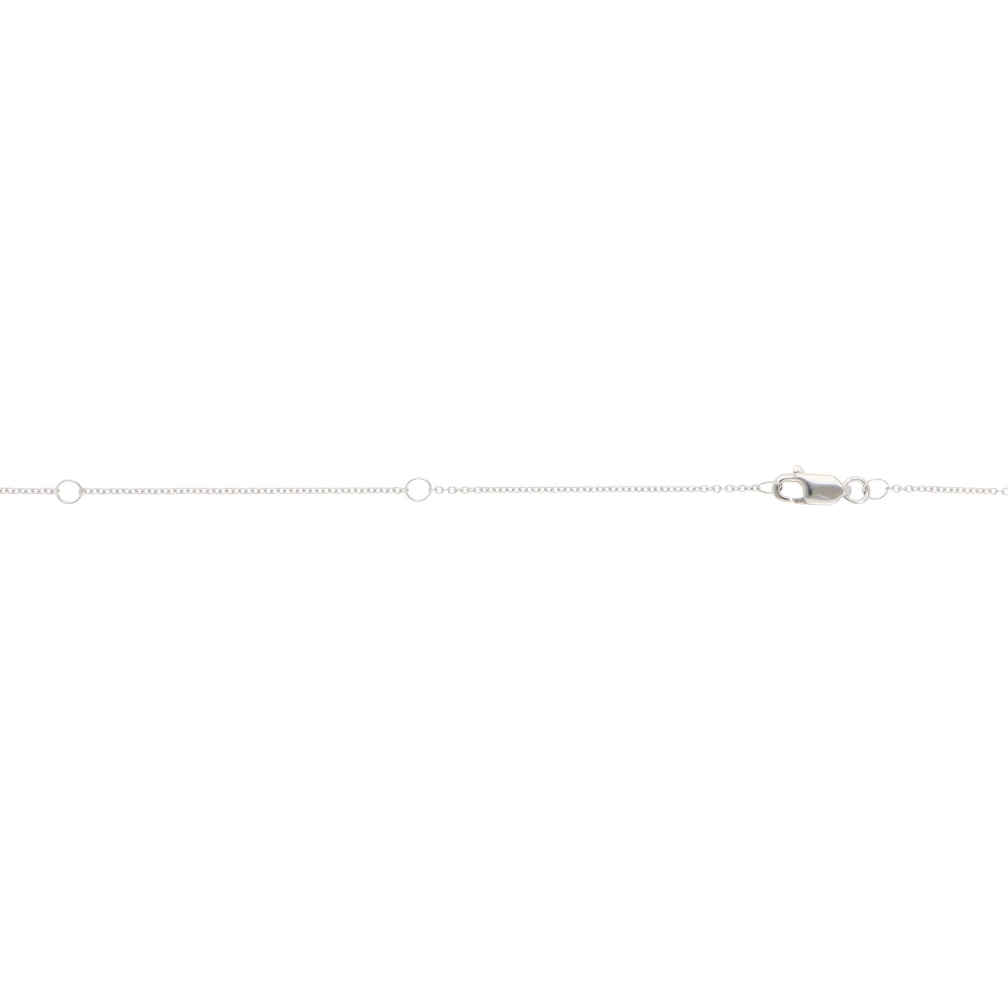 Brilliant Cut Contemporary GIA Certified 0.90ct Diamond Solitaire Necklace For Sale