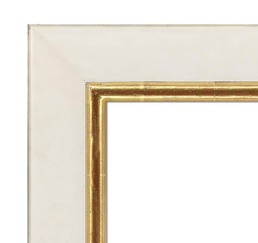 Contemporary Gilt and Lacquer Mirror In Excellent Condition For Sale In New York, NY