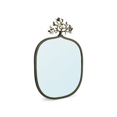 Contemporary Gilt Bronze Love Bird Wall Mirror