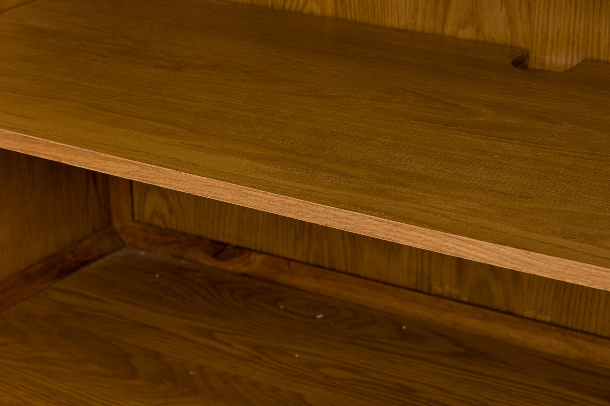 Contemporary Gilt, Wood, and Brass Faceted Front Sideboard 3