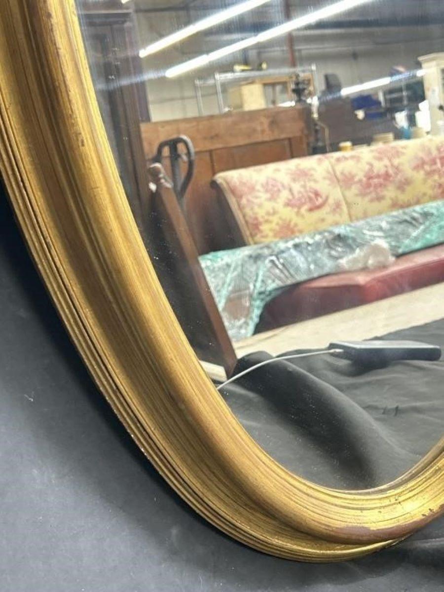 Mid-Century Modern Contemporary Gilt Wood Framed Mirror