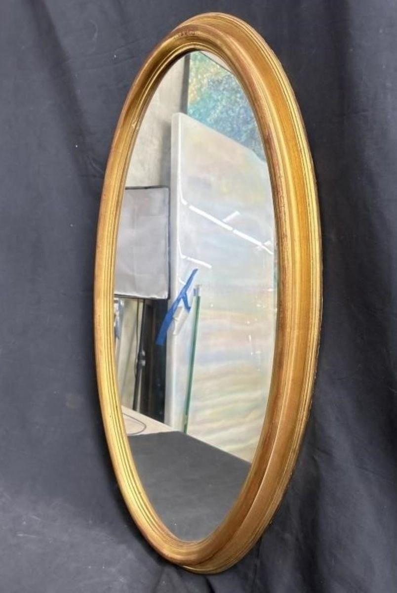 American Contemporary Gilt Wood Framed Mirror