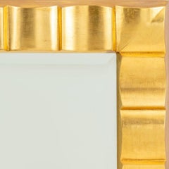 Contemporary Giltwood Beveled Mirror