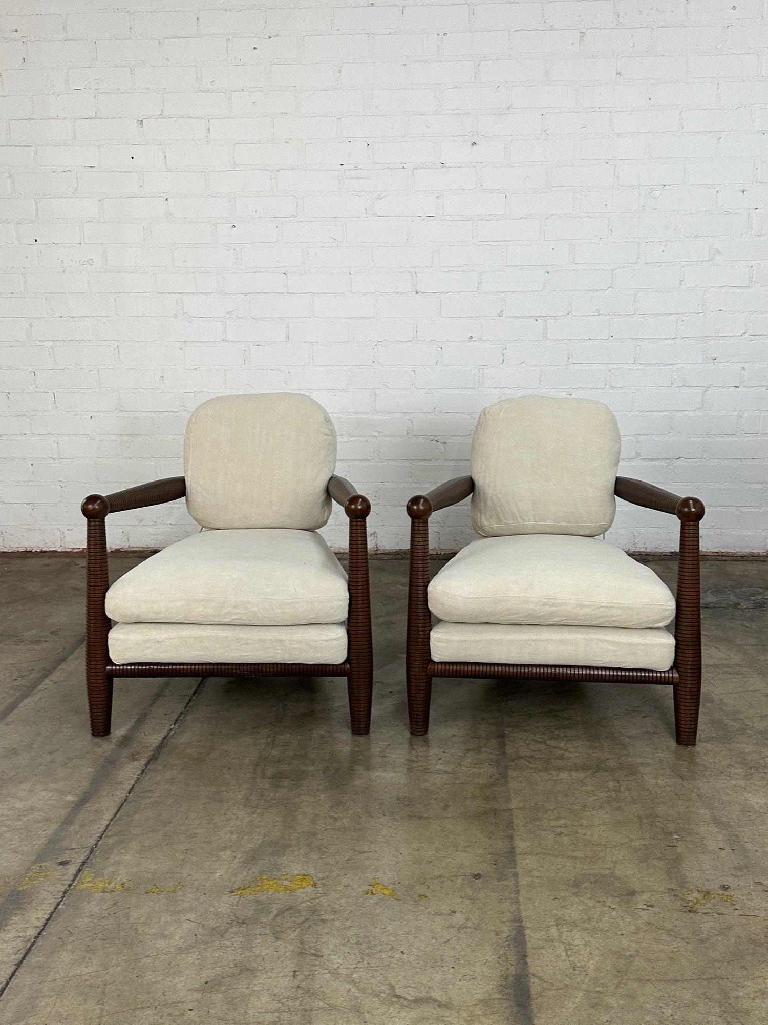 Contemporary Gio Lounge Chairs- pair 1