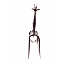 Contemporary Giraffe Iron Sculpture, with Use of Tools and Other Objects C20