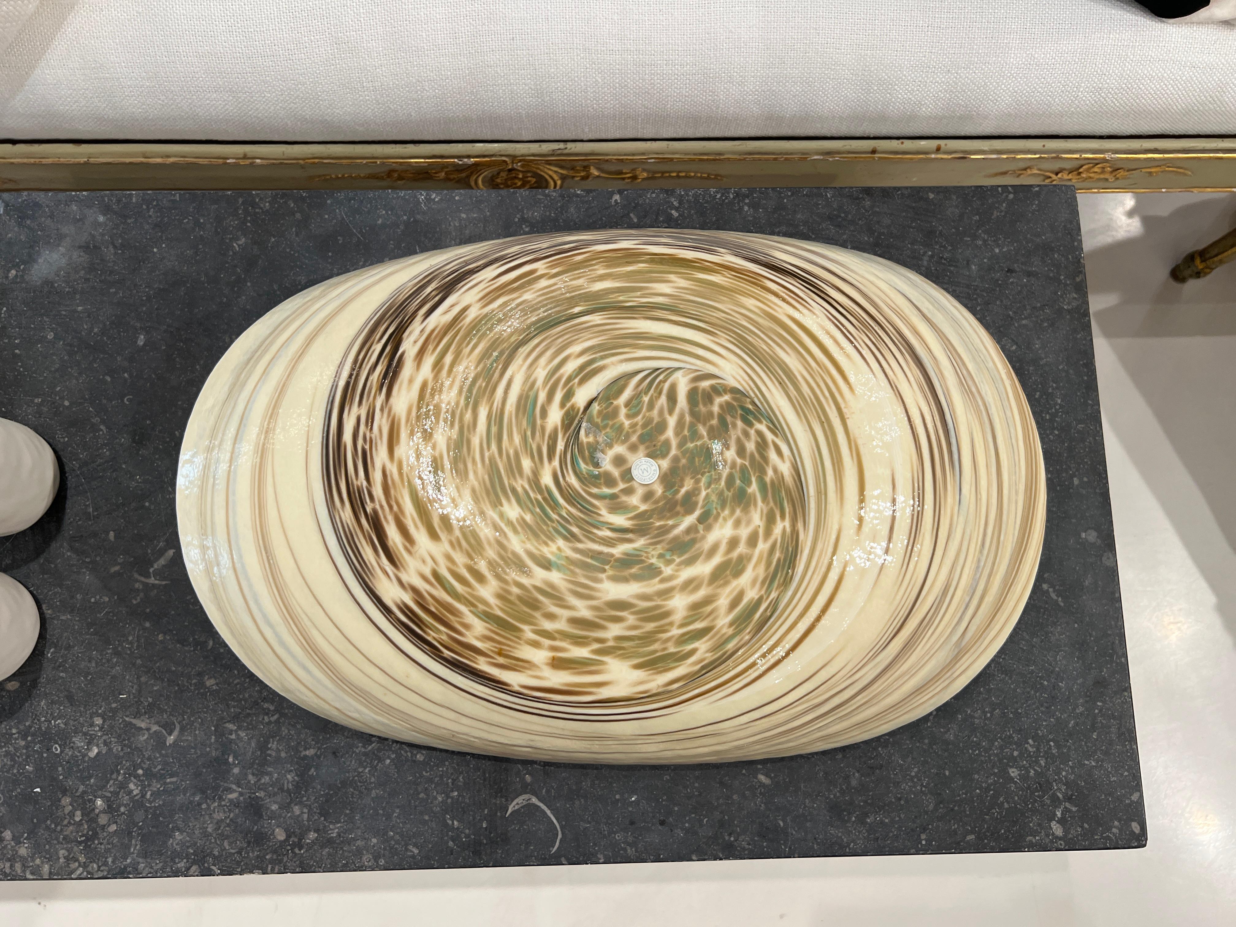 20th Century Contemporary Glass Bowl