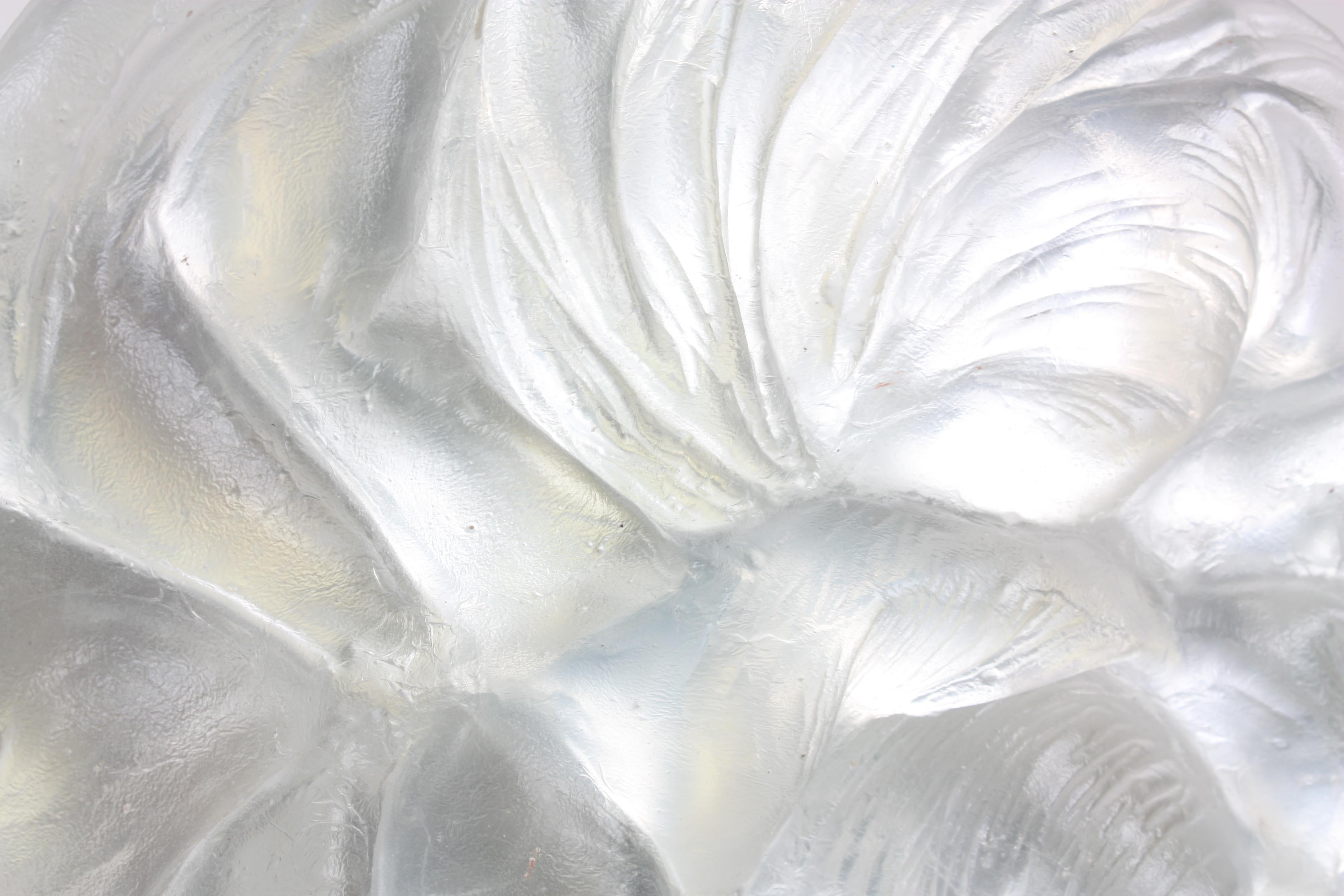 Minimalist Contemporary Glass Cloud Sculpture, Nuage II