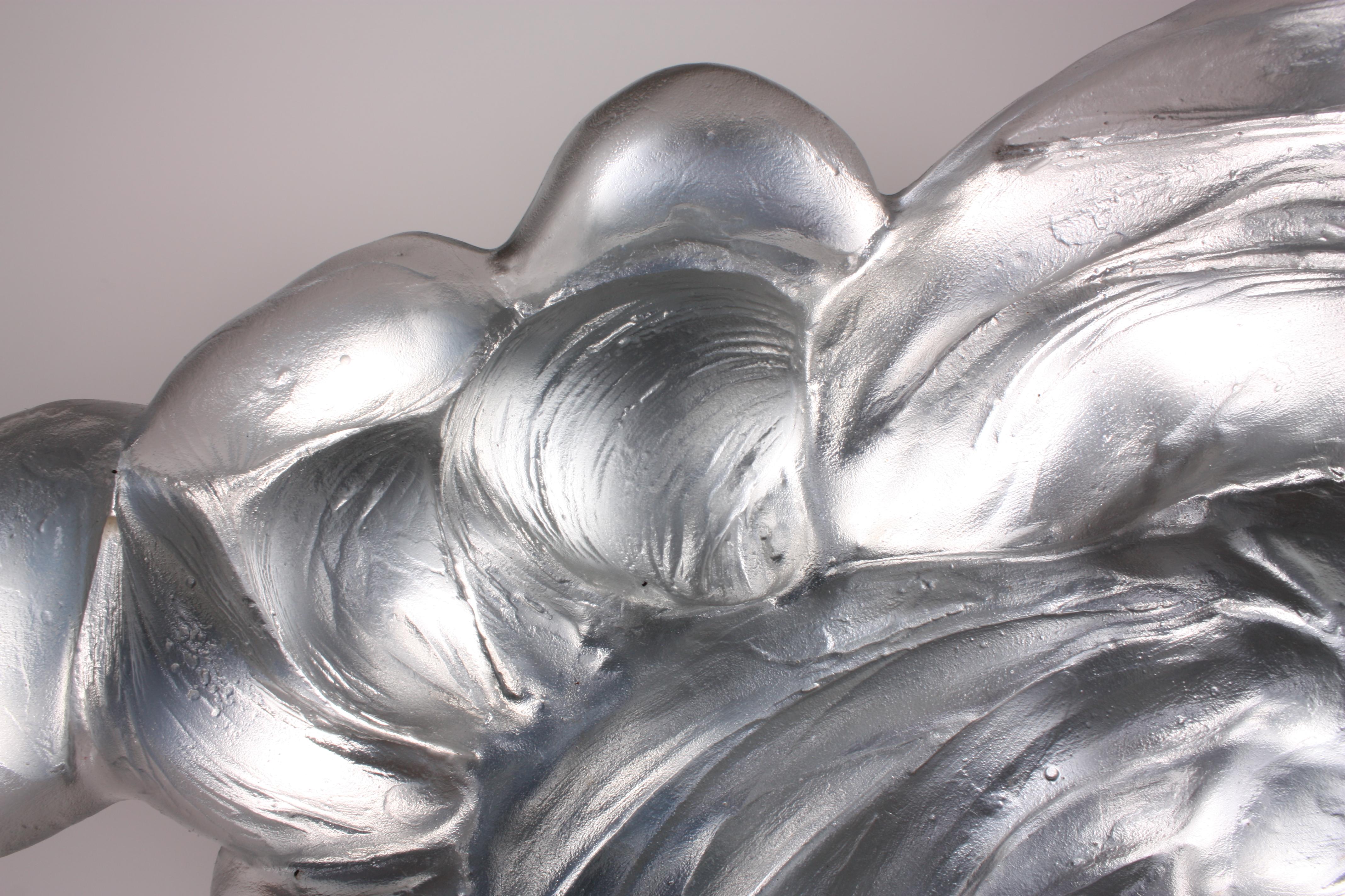 Minimalist Contemporary Glass Cloud Sculpture, Nuage VII For Sale