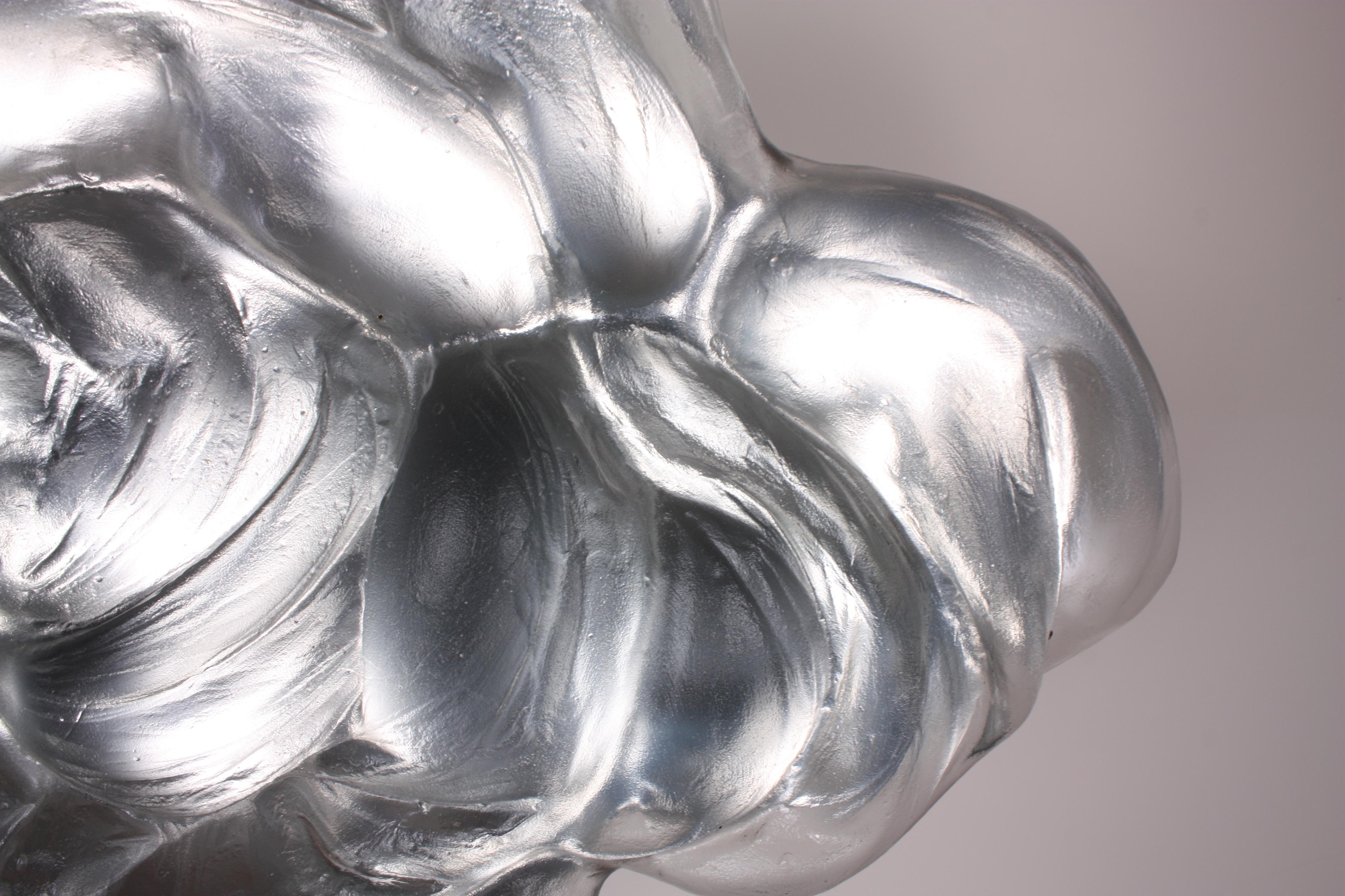 Molded Contemporary Glass Cloud Sculpture, Nuage VII For Sale