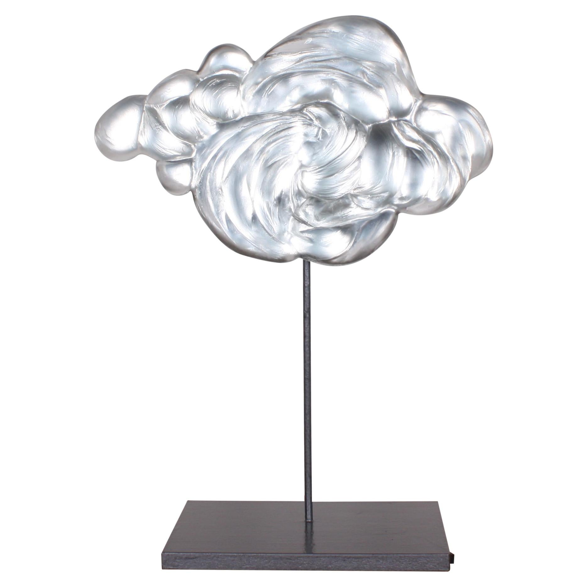 Contemporary Glass Cloud Sculpture, Nuage VII For Sale