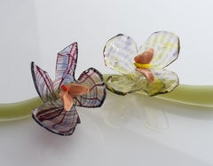 Contemporary Glass Flowers Sculpture, Michèle Oberdieck