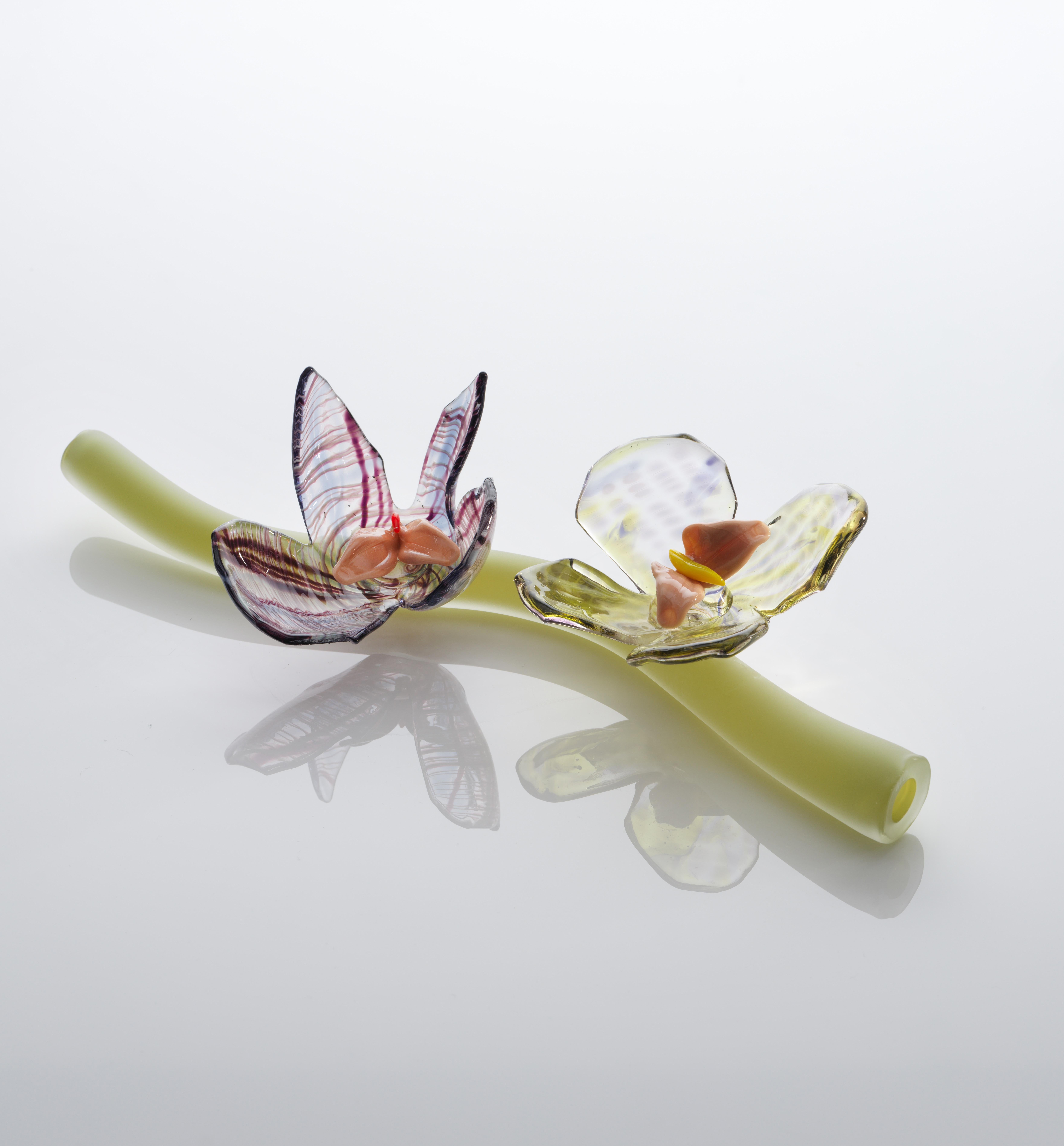 Contemporary Glass Flowers Sculpture, Michèle Oberdieck In New Condition For Sale In New York, NY