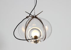 Modern Blown Glass Pendant Light, Exhale by Catie Newell for WDSTCK