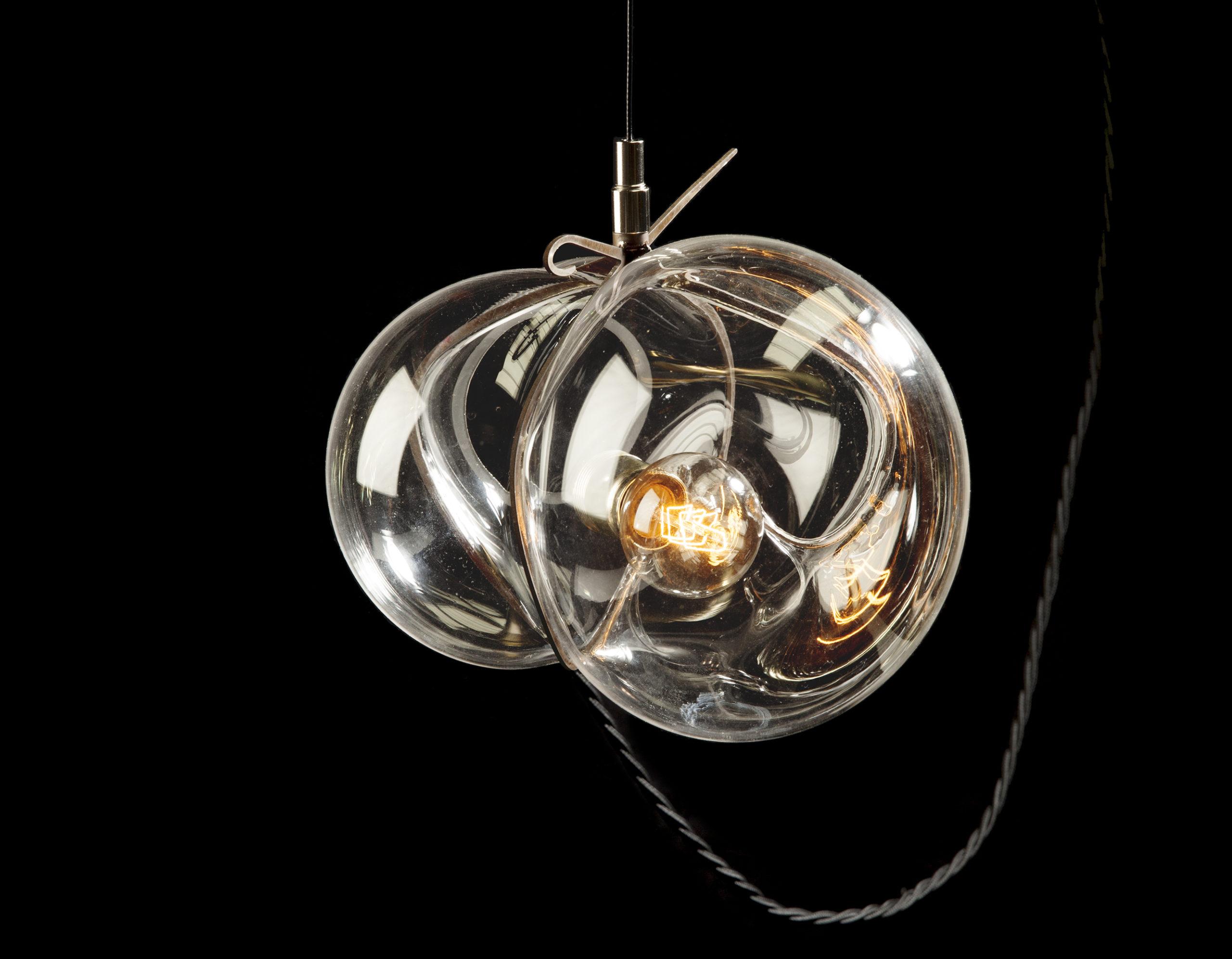 Modern Blown Glass Pendant Light, Exhale by Catie Newell for WDSTCK In New Condition For Sale In Warsaw, PL