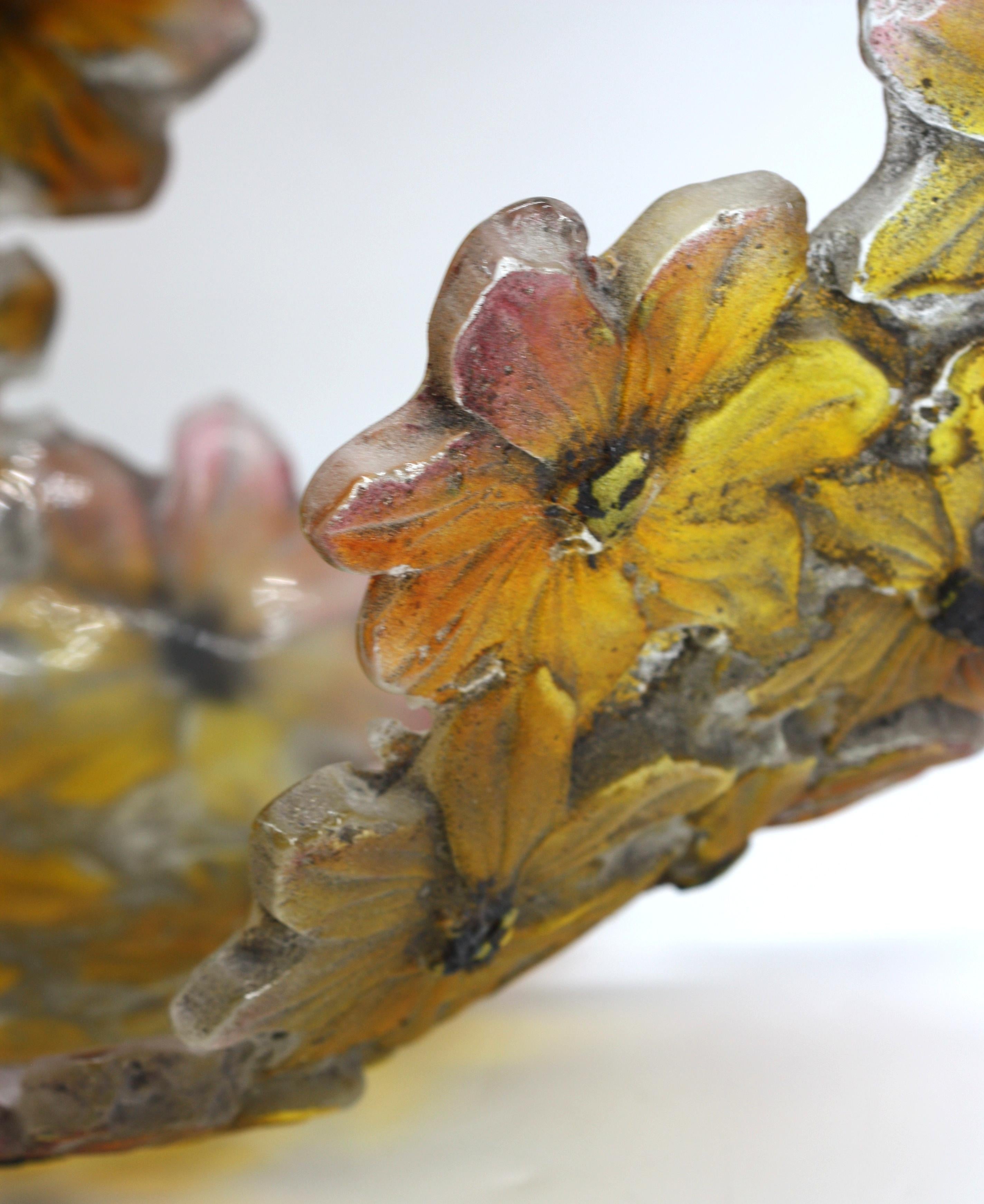 Bol sculptural contemporain en verre 2