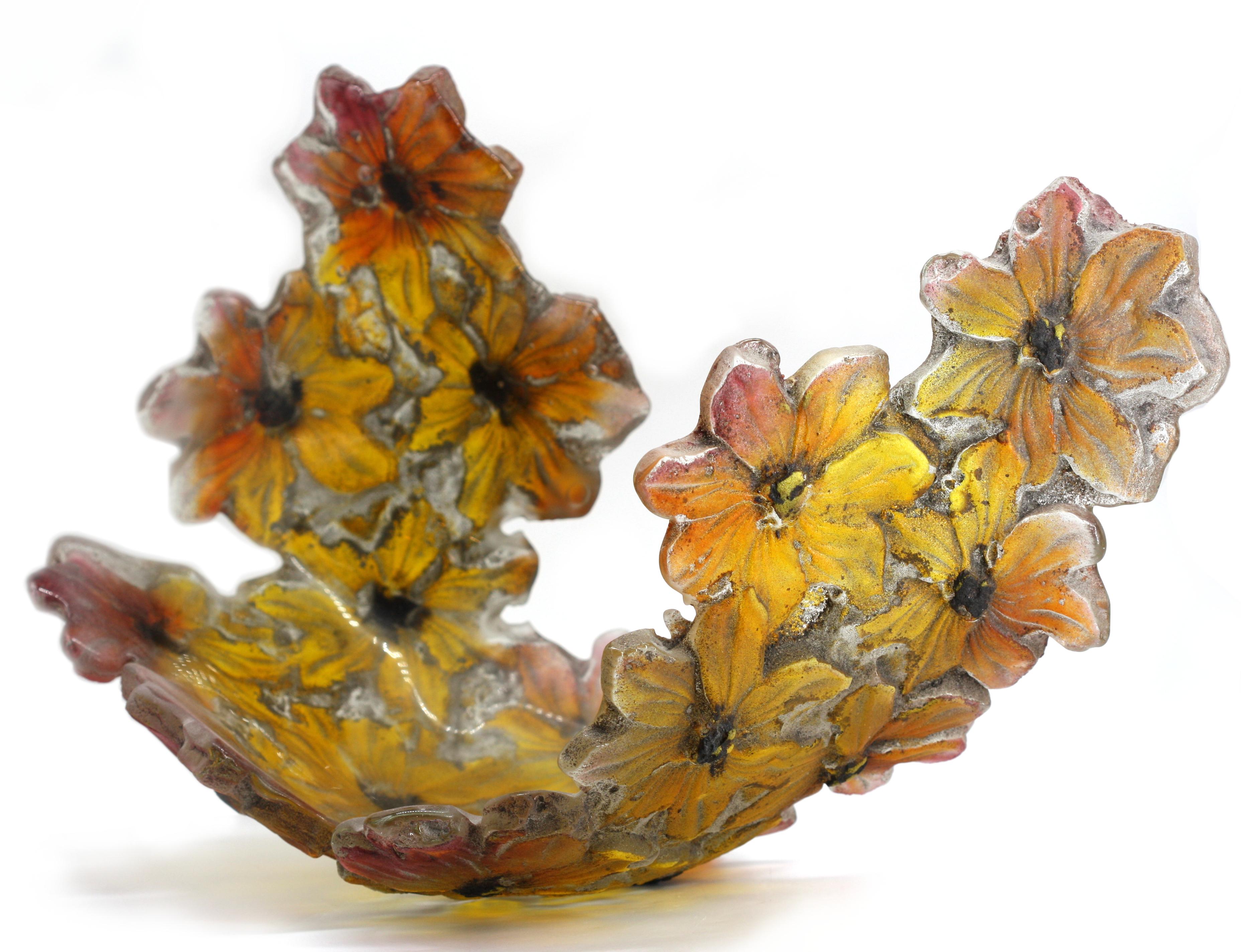 Bol sculptural contemporain en verre 3