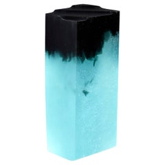 Sculpture contemporaine en verre - Océan d'encre  par Perrin & Perrin