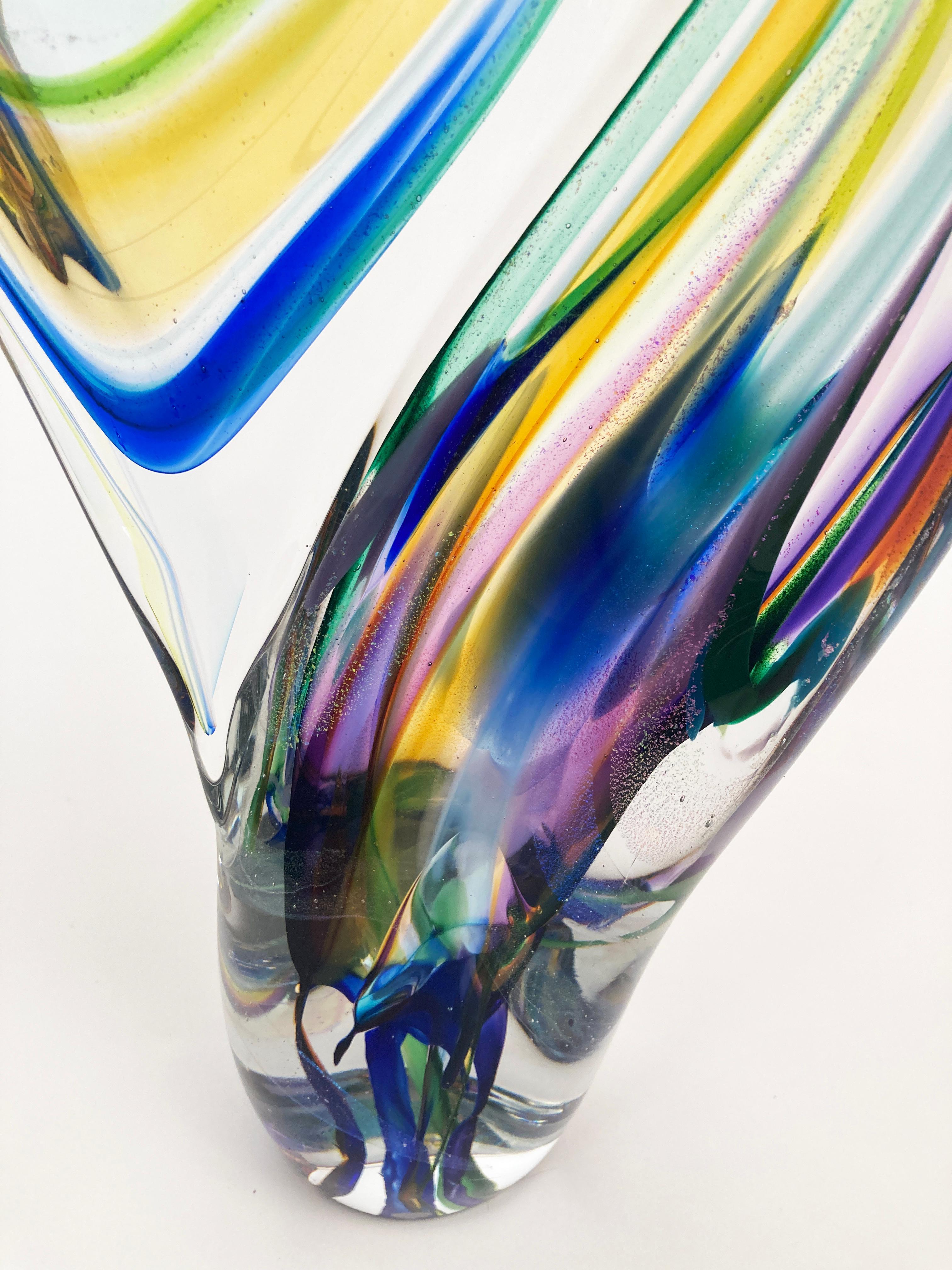 Sculpture contemporaine en verre 