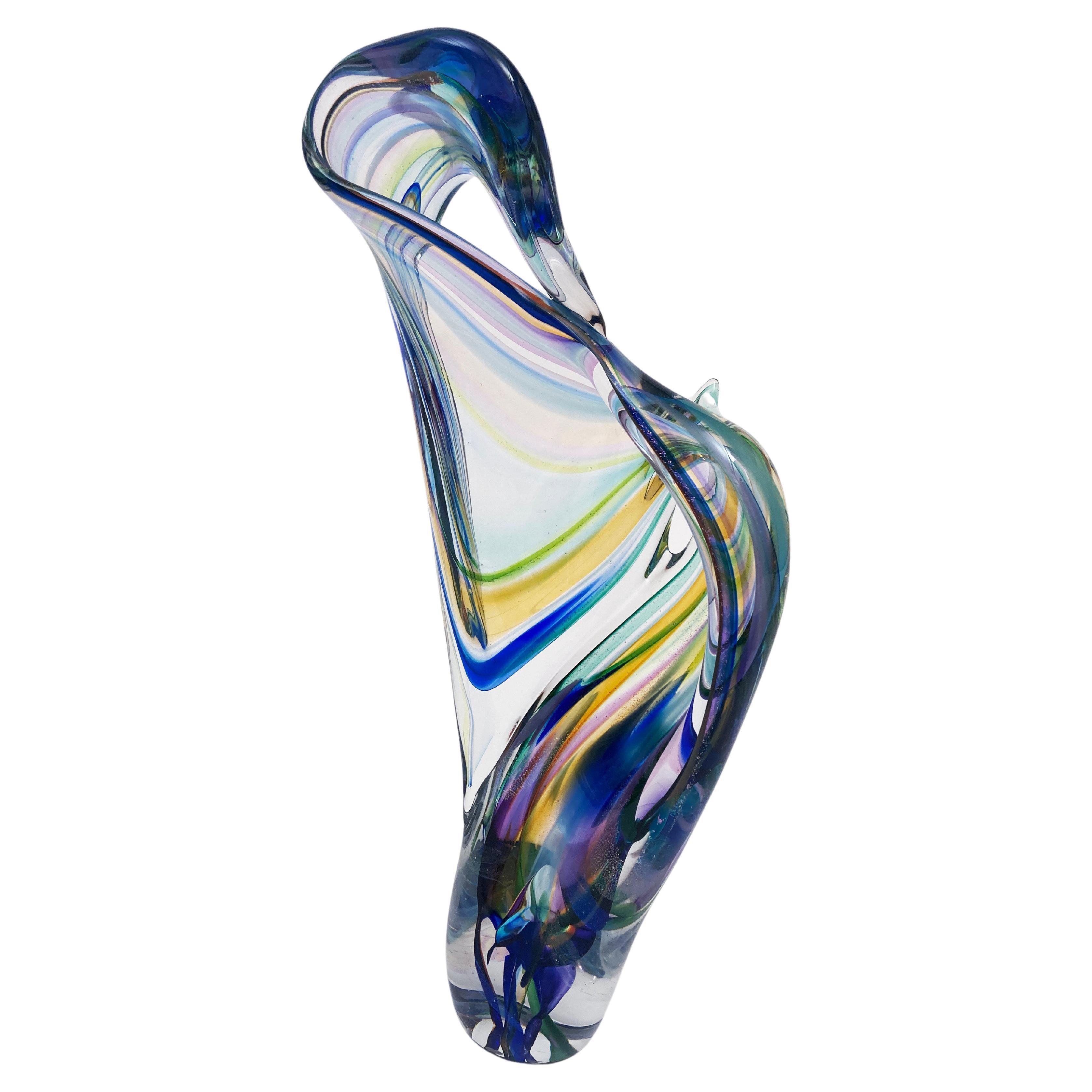 Américain Sculpture contemporaine en verre 