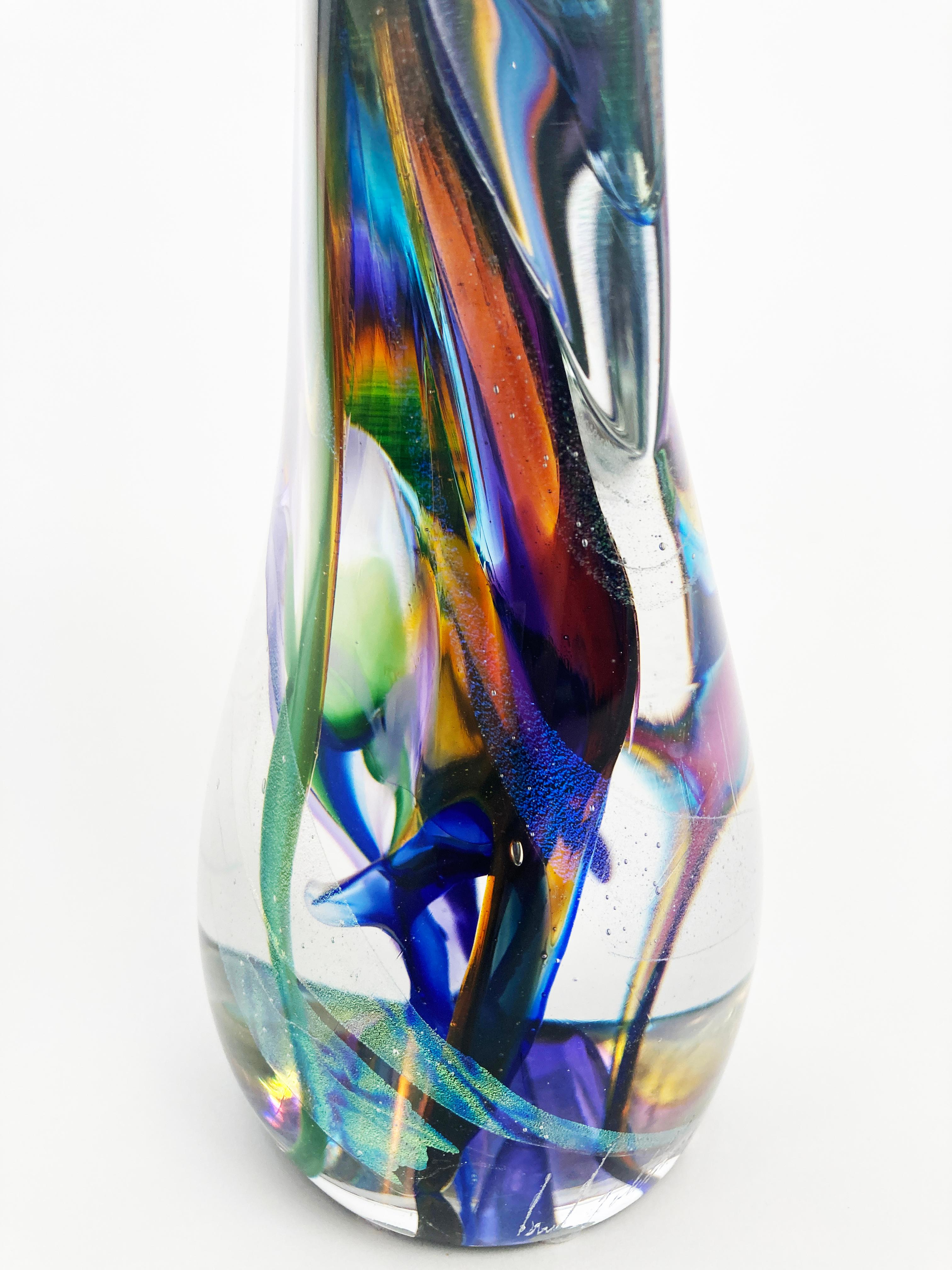 Fait main Sculpture contemporaine en verre 