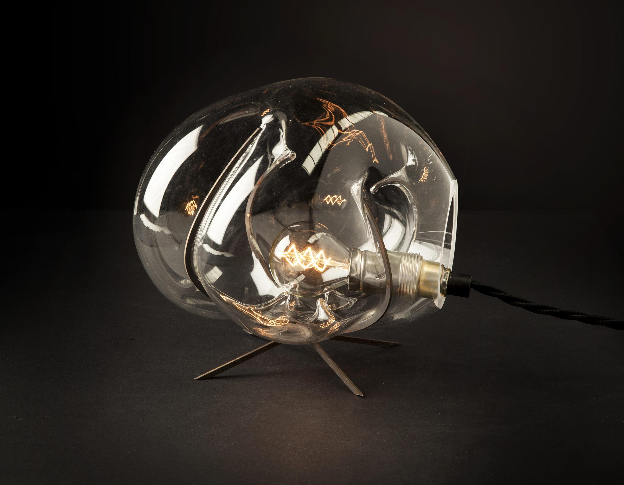 Modern Blown Glass Table Light, Exhale by Catie Newell for WDSTCK In New Condition For Sale In Warsaw, PL