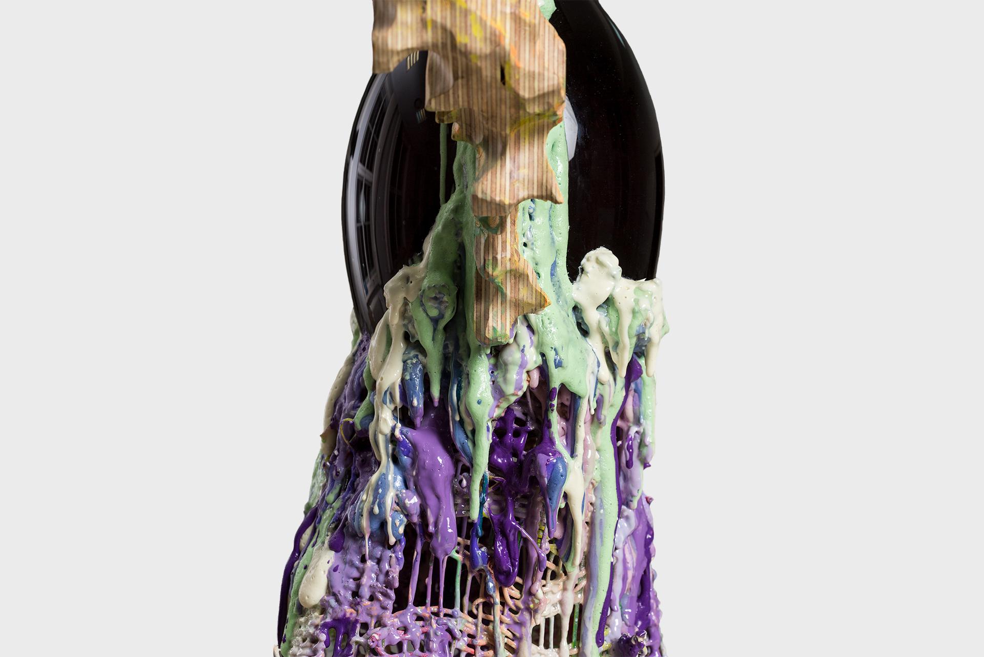Contemporary Glass Vase by Tadeas Podracky from the Series “The Metamorphosis” For Sale 2
