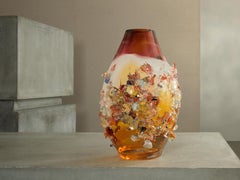 Vaso in vetro contemporaneo Sakura TFO26004 di Maarten Vrolijk
