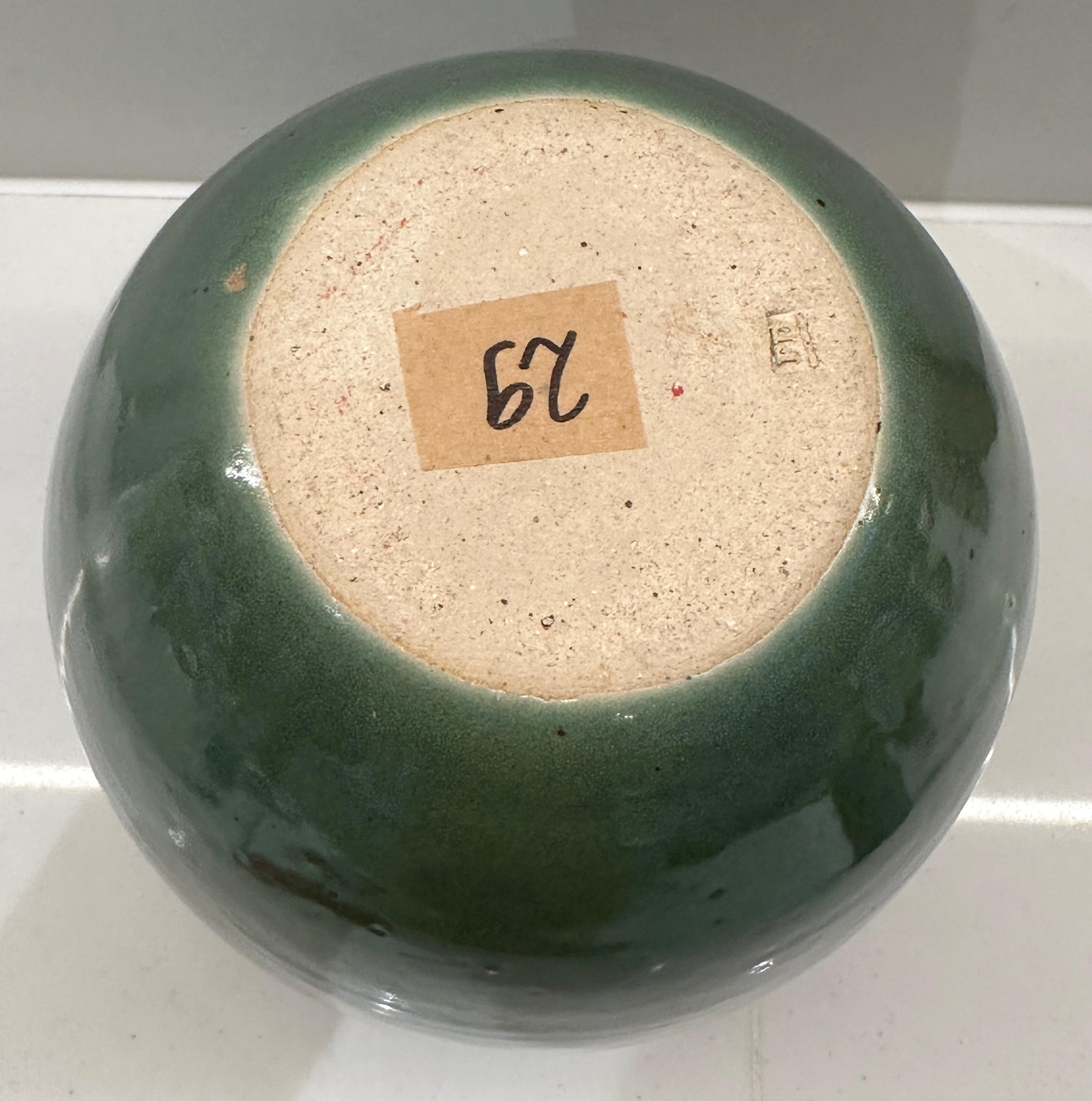 Vaso contemporaneo in ceramica smaltata rustica Greene & Greene & Blue di FD21 Clay in vendita 8